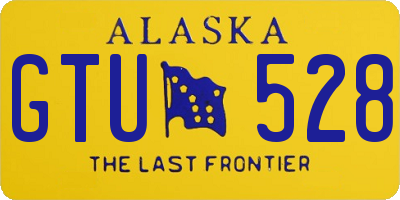 AK license plate GTU528