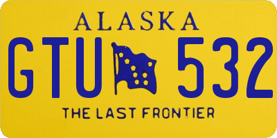 AK license plate GTU532