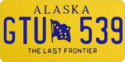 AK license plate GTU539