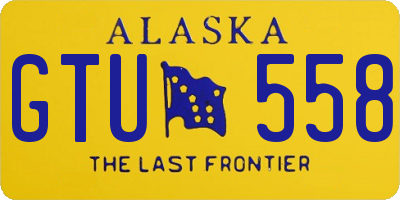 AK license plate GTU558