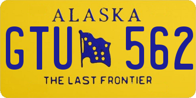 AK license plate GTU562