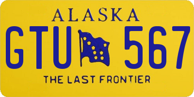 AK license plate GTU567