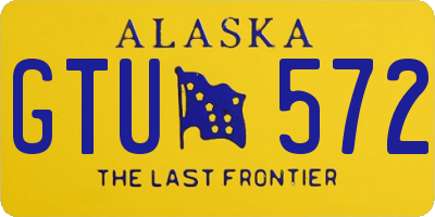 AK license plate GTU572