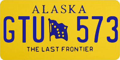 AK license plate GTU573