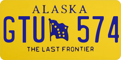 AK license plate GTU574