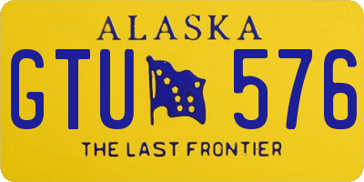 AK license plate GTU576