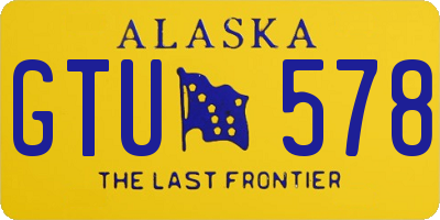 AK license plate GTU578