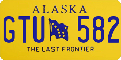 AK license plate GTU582