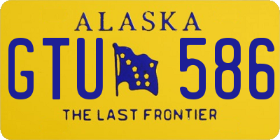 AK license plate GTU586