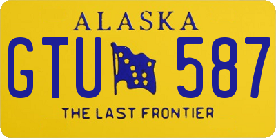 AK license plate GTU587