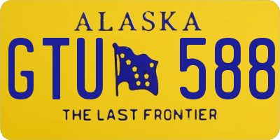 AK license plate GTU588