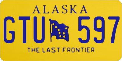 AK license plate GTU597