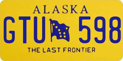 AK license plate GTU598