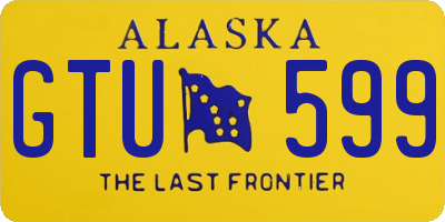 AK license plate GTU599