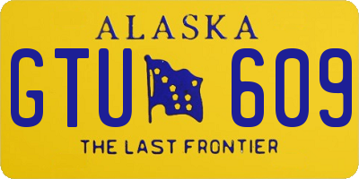 AK license plate GTU609