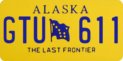 AK license plate GTU611