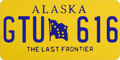 AK license plate GTU616