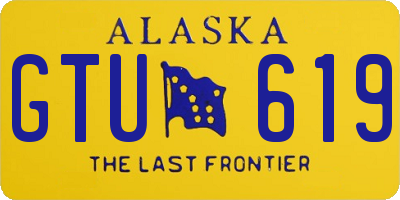 AK license plate GTU619