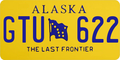 AK license plate GTU622