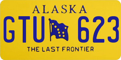 AK license plate GTU623