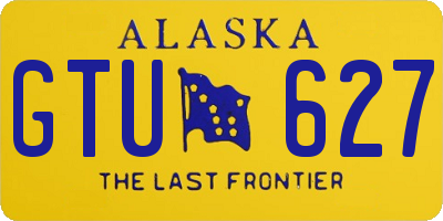 AK license plate GTU627