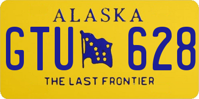 AK license plate GTU628