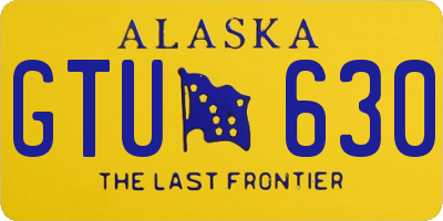 AK license plate GTU630