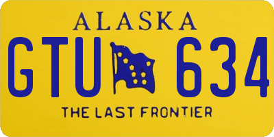 AK license plate GTU634