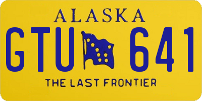 AK license plate GTU641