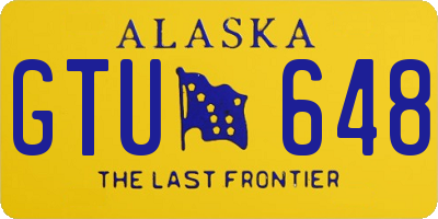 AK license plate GTU648