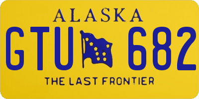 AK license plate GTU682