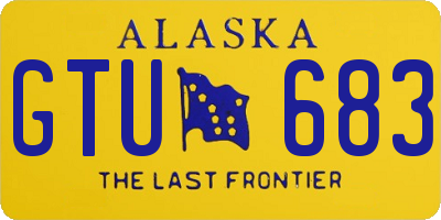 AK license plate GTU683