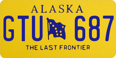 AK license plate GTU687