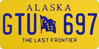 AK license plate GTU697