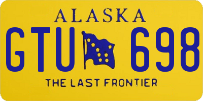 AK license plate GTU698