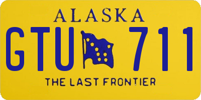 AK license plate GTU711