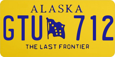 AK license plate GTU712