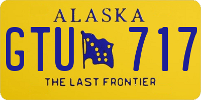 AK license plate GTU717