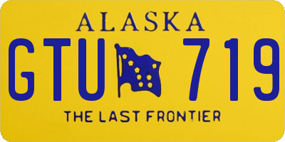 AK license plate GTU719