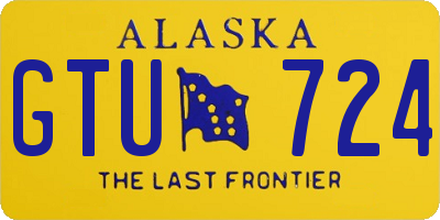 AK license plate GTU724