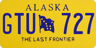 AK license plate GTU727