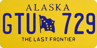 AK license plate GTU729