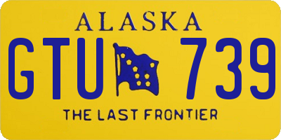 AK license plate GTU739