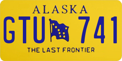 AK license plate GTU741