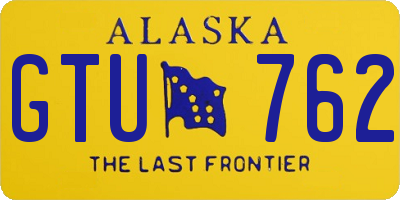 AK license plate GTU762