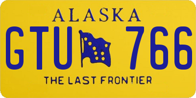 AK license plate GTU766