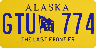 AK license plate GTU774