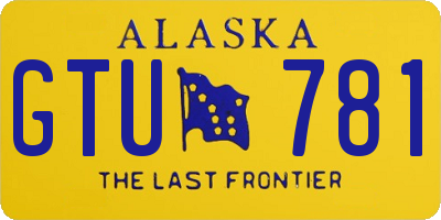 AK license plate GTU781