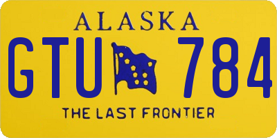 AK license plate GTU784
