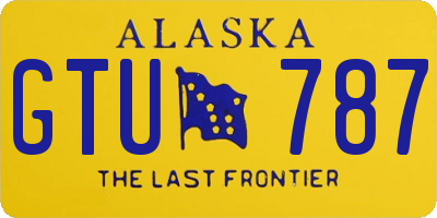 AK license plate GTU787